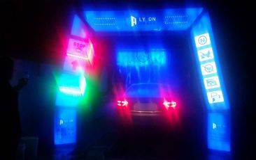 FX-11-11雙風機十一刷隧道式連續洗車機